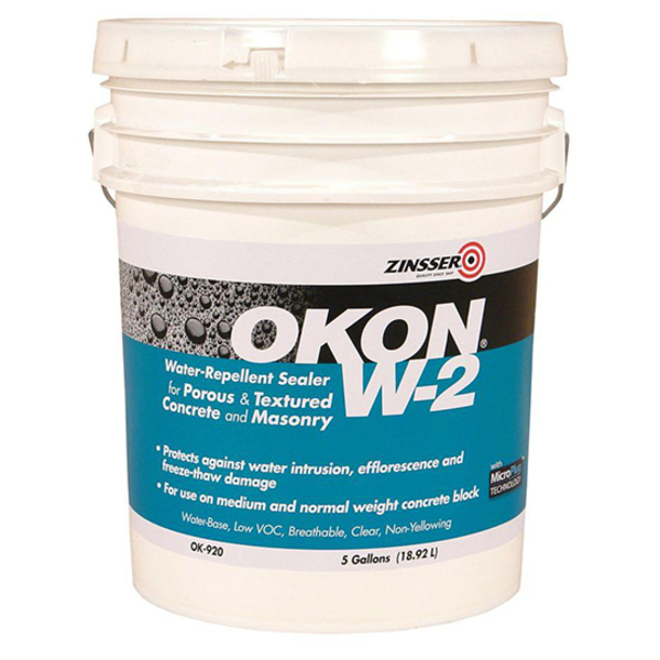 Zinsser 5 Gal Clear Okon, W-2 Water-Repellent Sealer Porous Surface OK920
